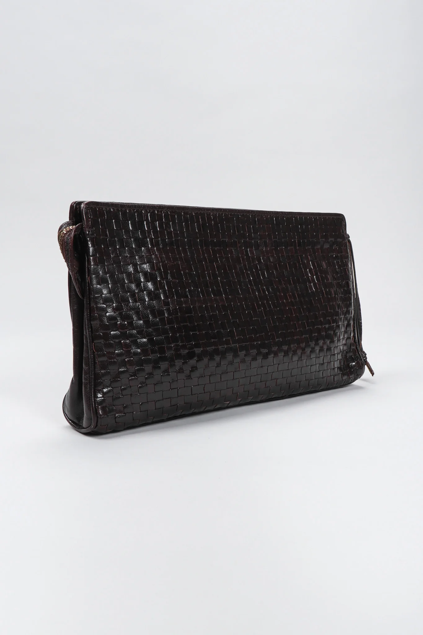 Woven Leather Clutch - Image 3
