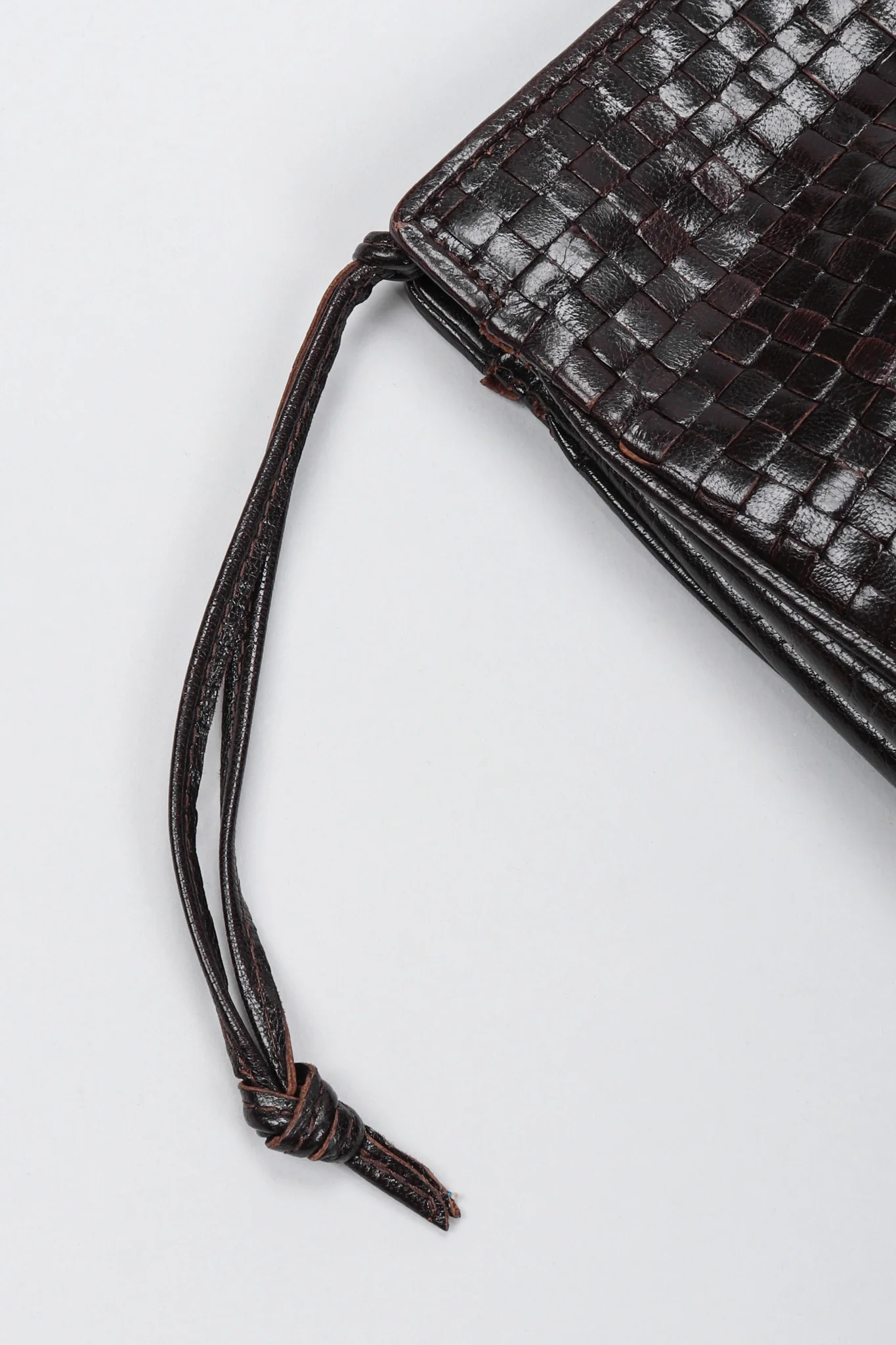 Woven Leather Clutch - Image 9