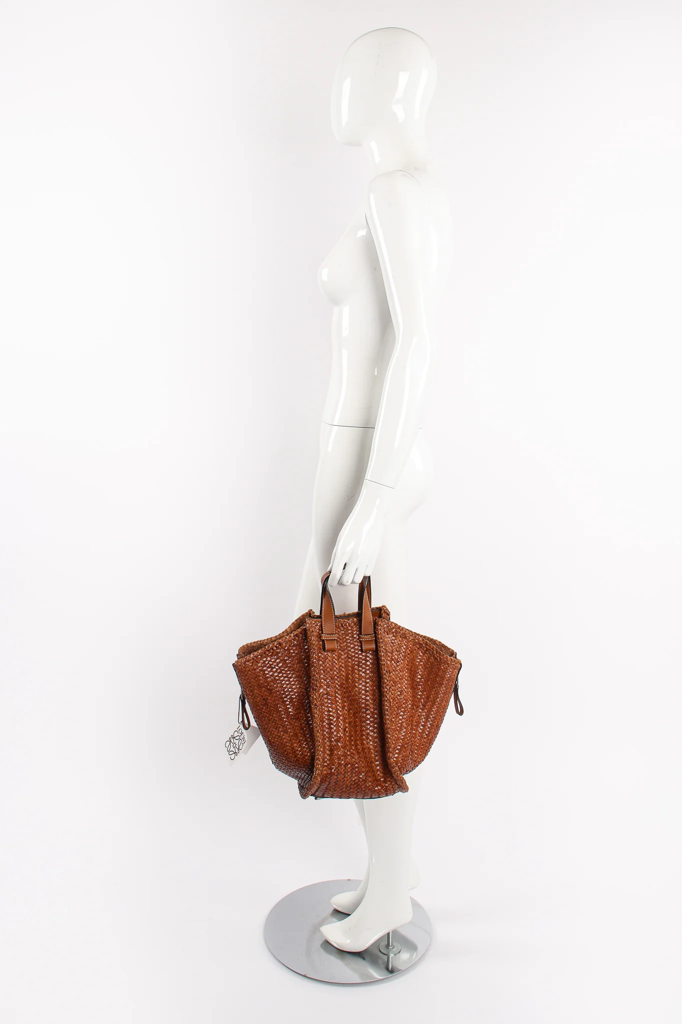 2019 Woven Leather Hammock Bag - Image 15