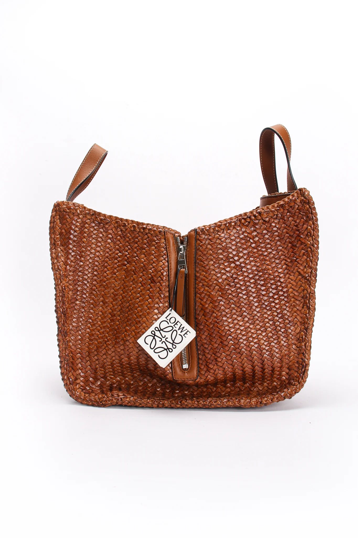 2019 Woven Leather Hammock Bag - Image 3