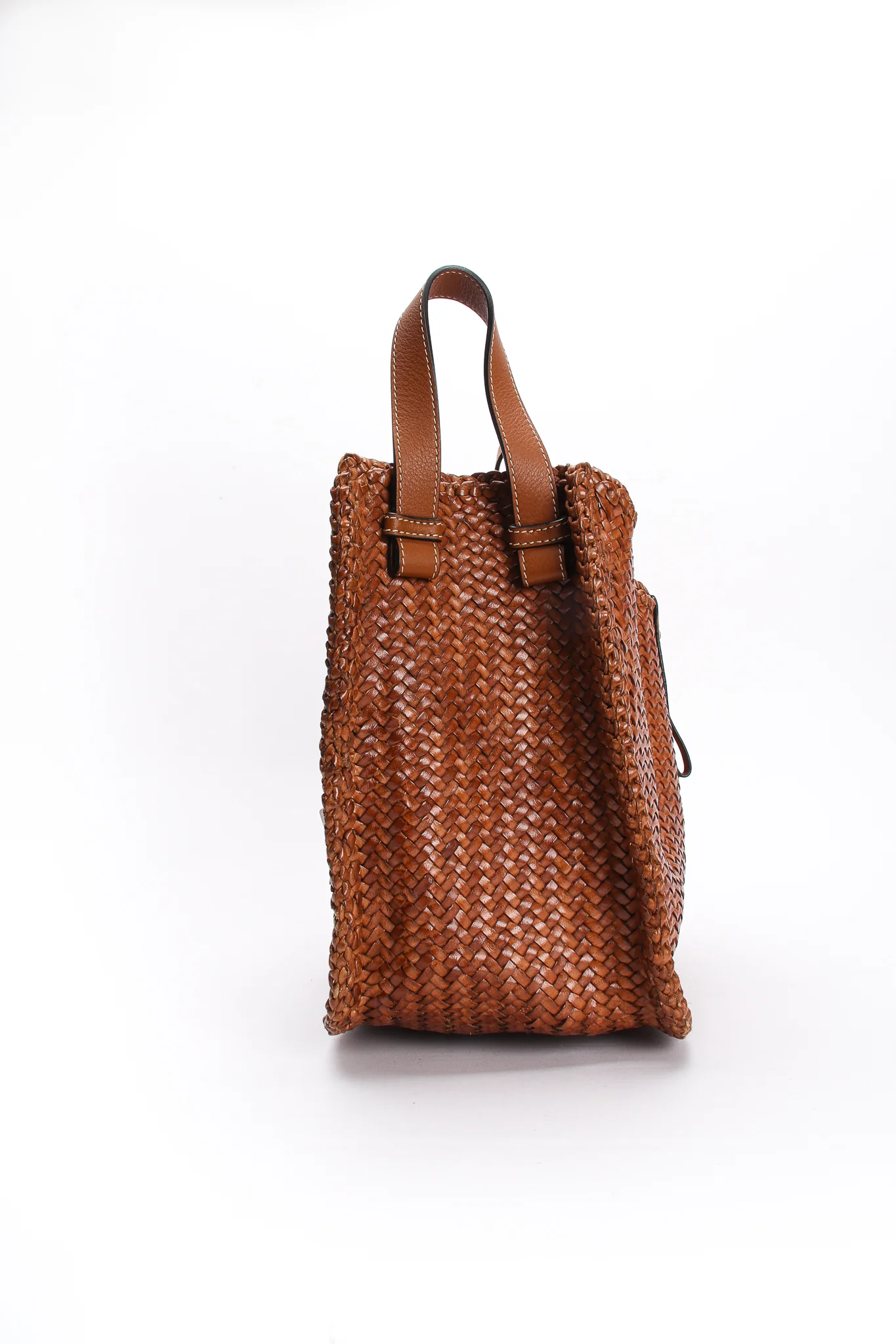 2019 Woven Leather Hammock Bag - Image 4