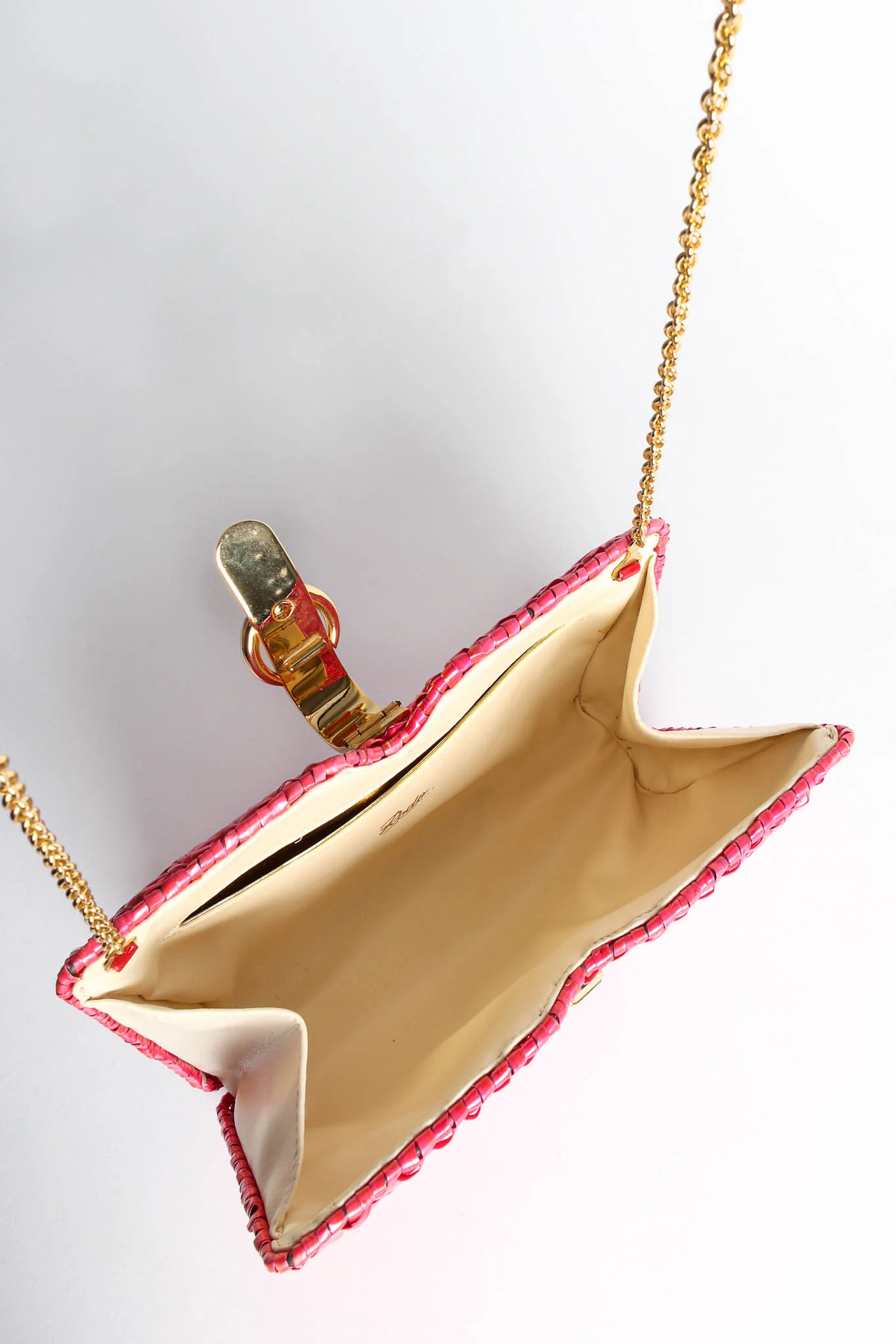 Woven Wicker Shoulder Clutch - Image 11