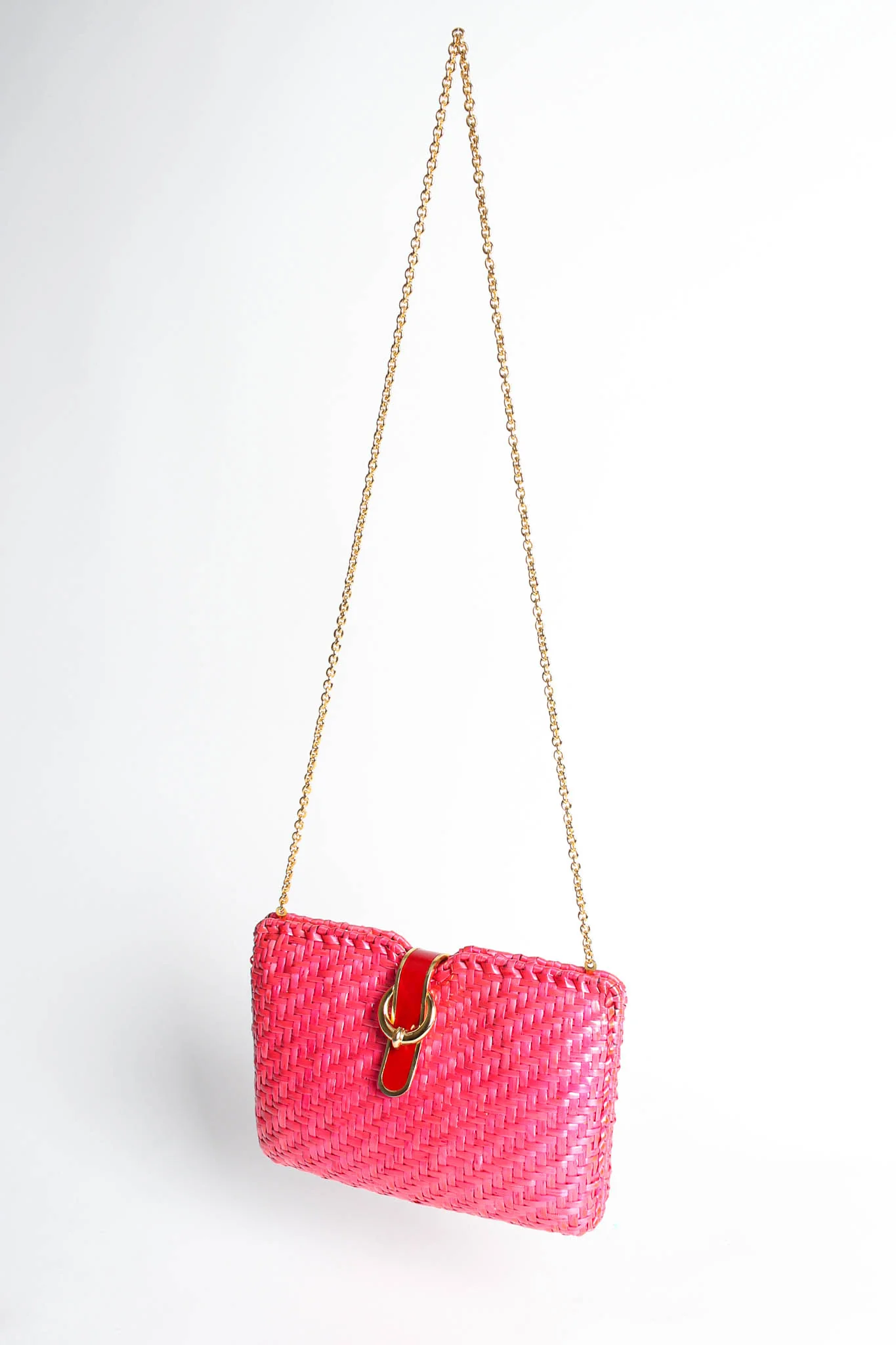 Woven Wicker Shoulder Clutch - Image 6