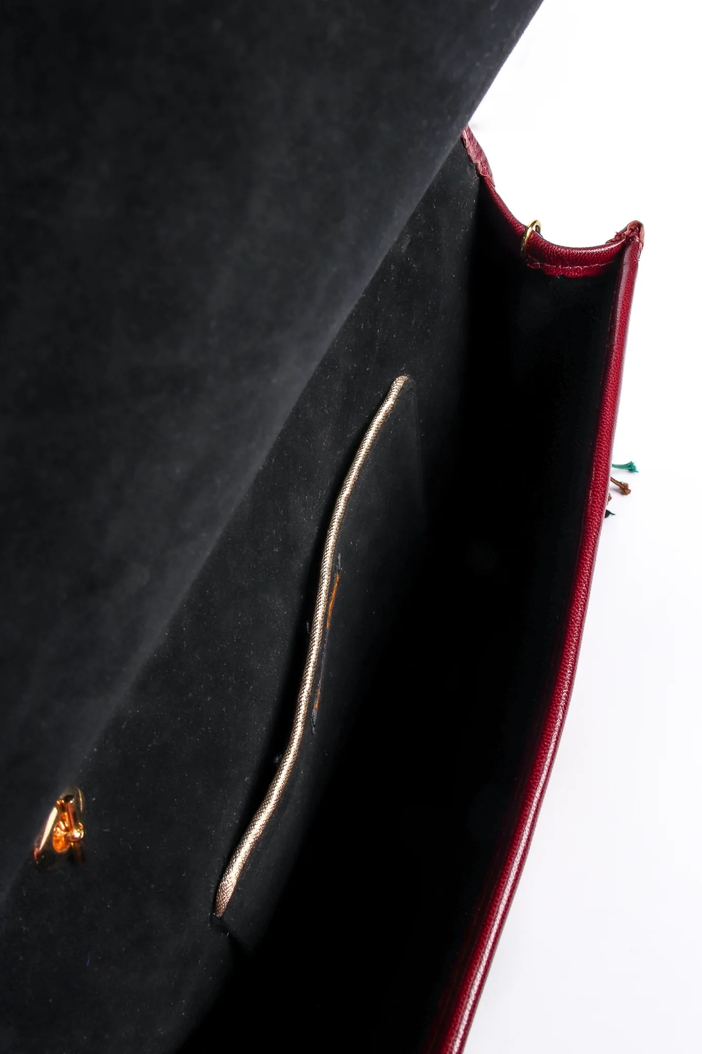 Woven Leather & Snakeskin Tassel Bag - Image 13