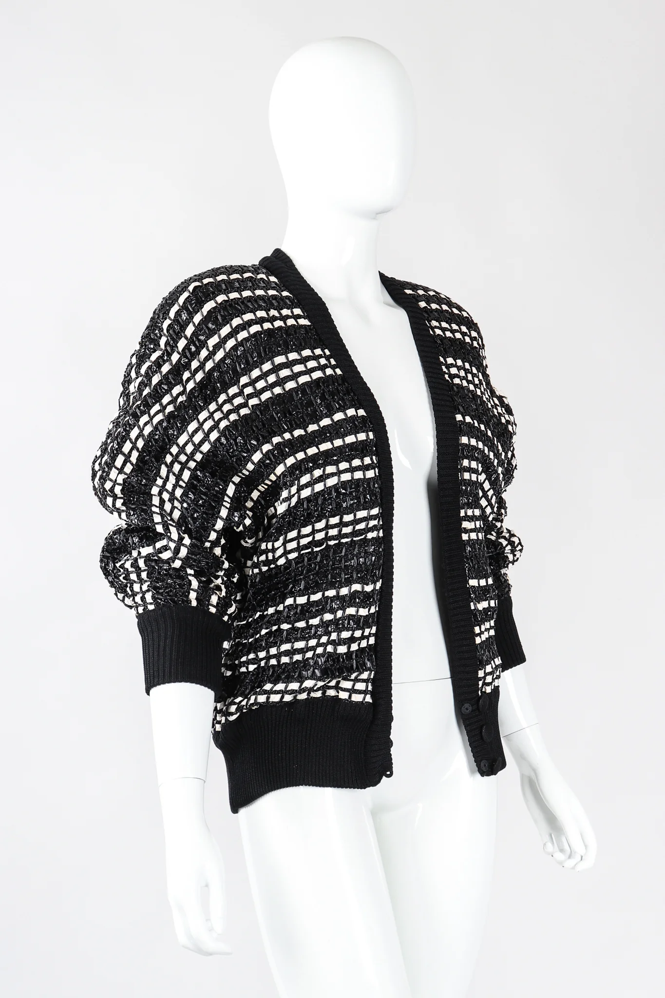 Woven Straw Snakeskin Jacket