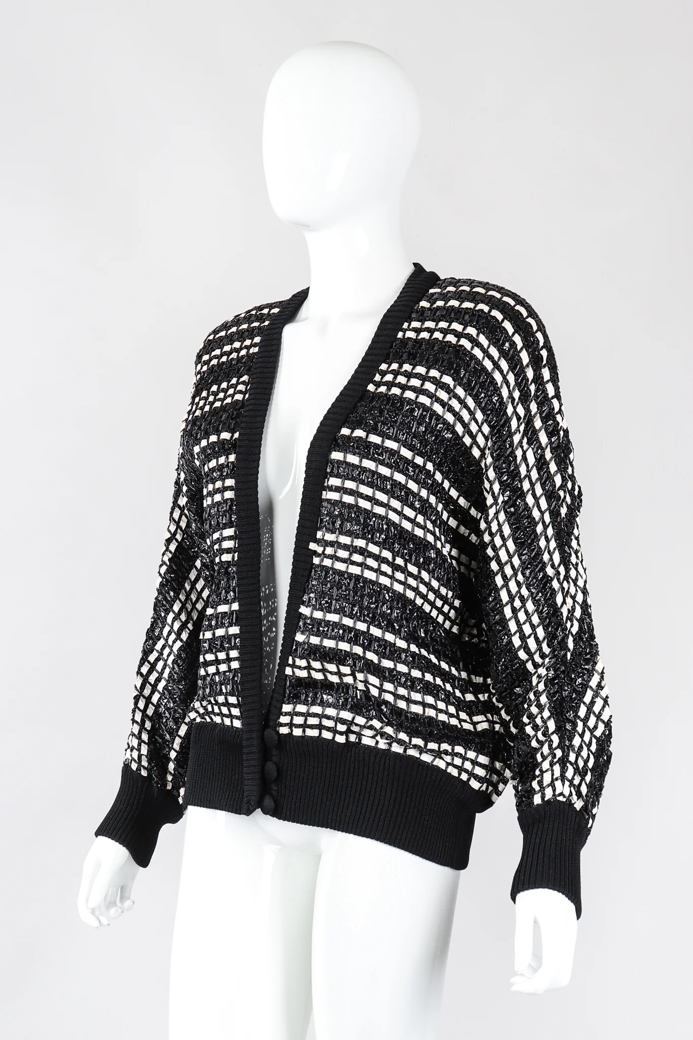 Woven Straw Snakeskin Jacket - Image 4