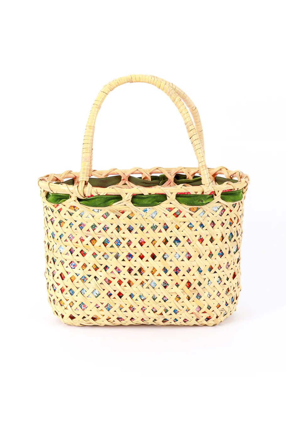 Woven Strawberry Picnic Bag - Image 3