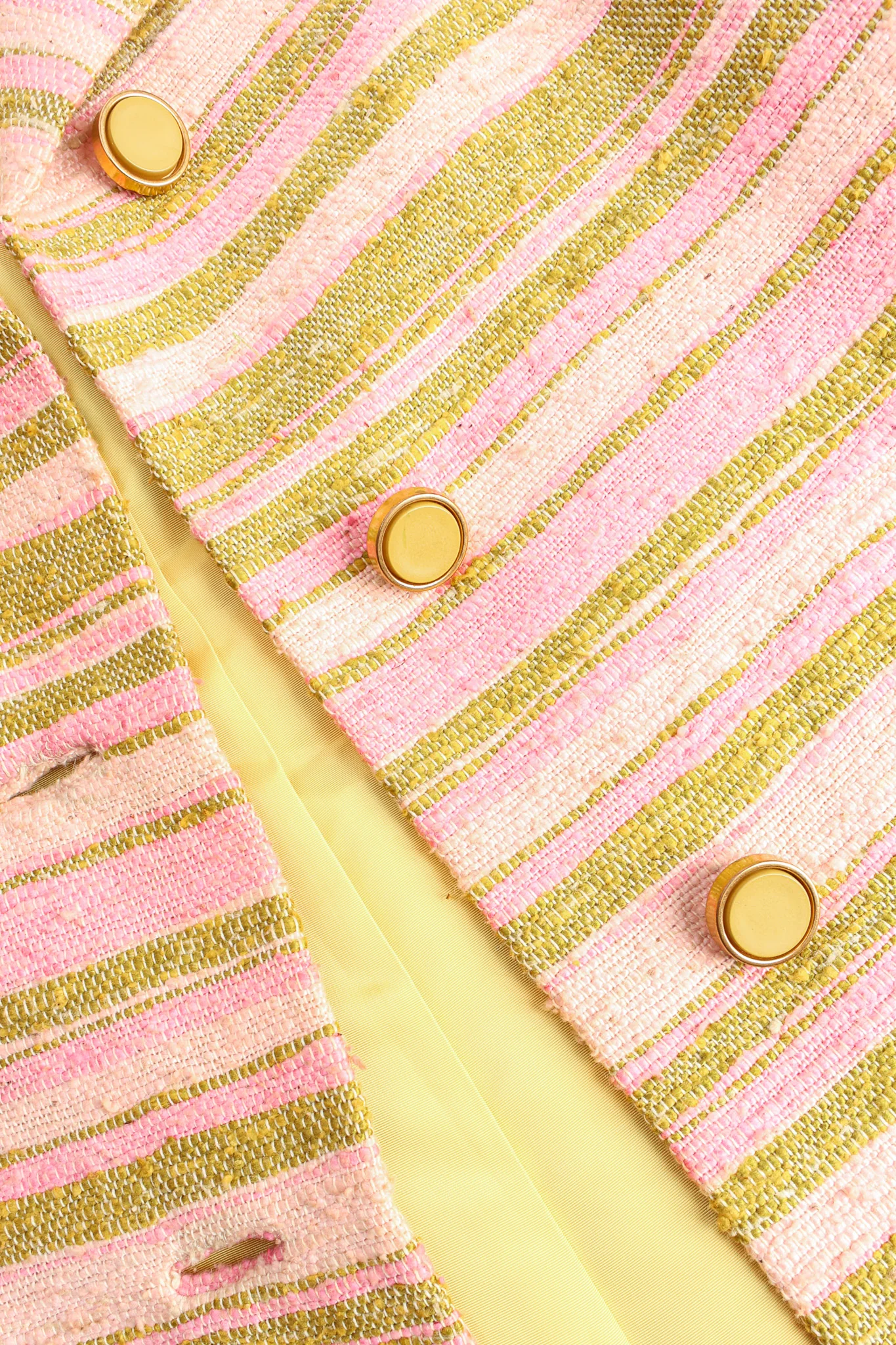 Woven Stripe Print Peacoat - Image 7