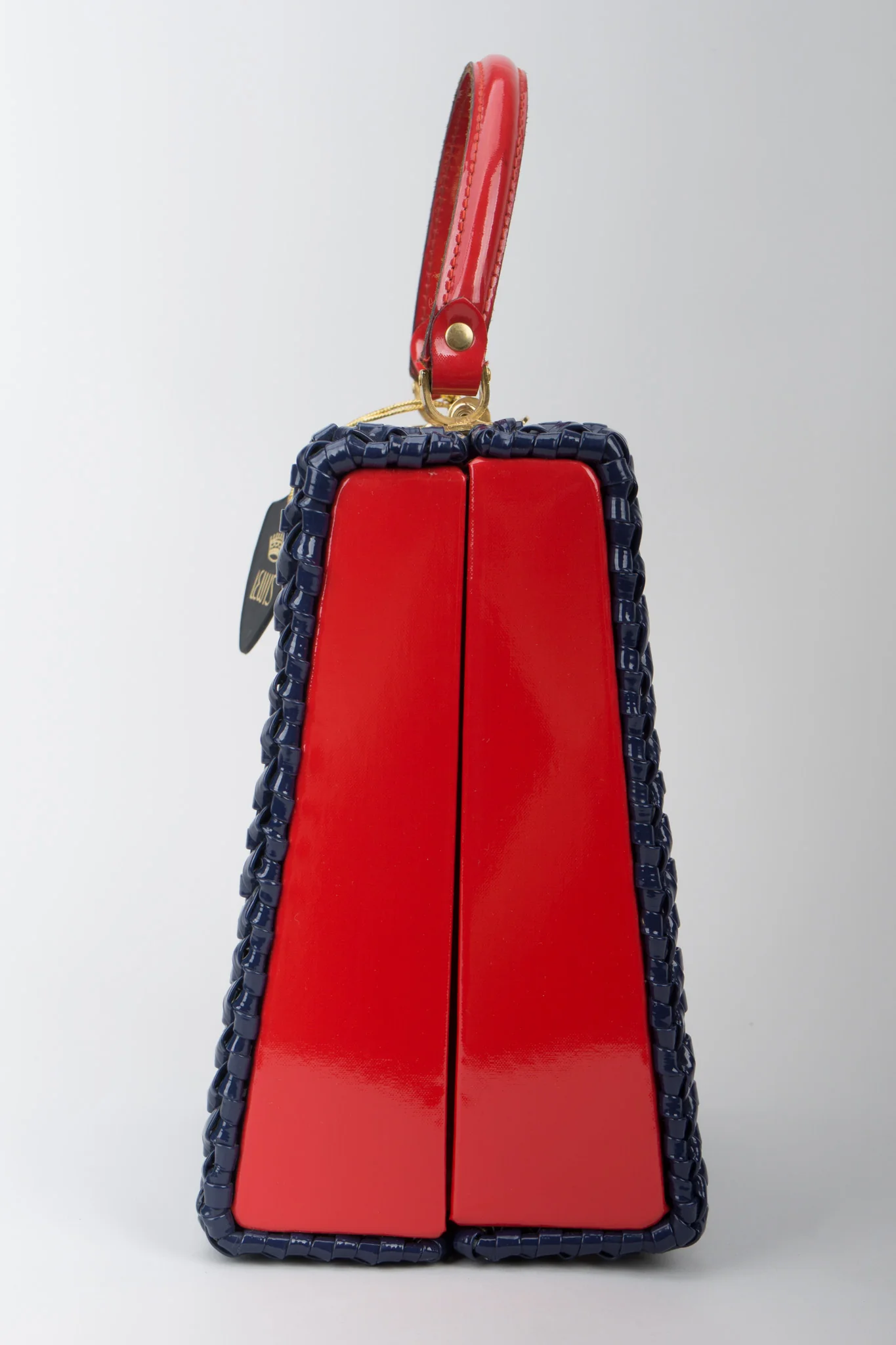 Woven Vinyl Basket Box Bag - Image 6
