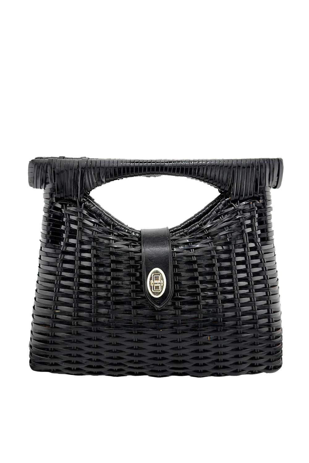 Woven Vinyl Double Handle Bag