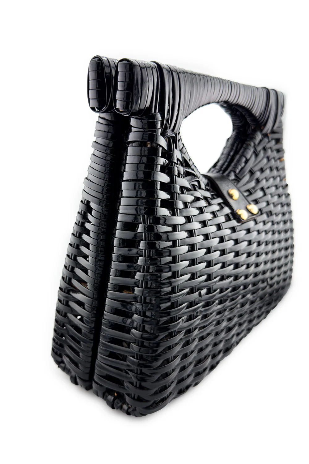 Woven Vinyl Double Handle Bag - Image 2