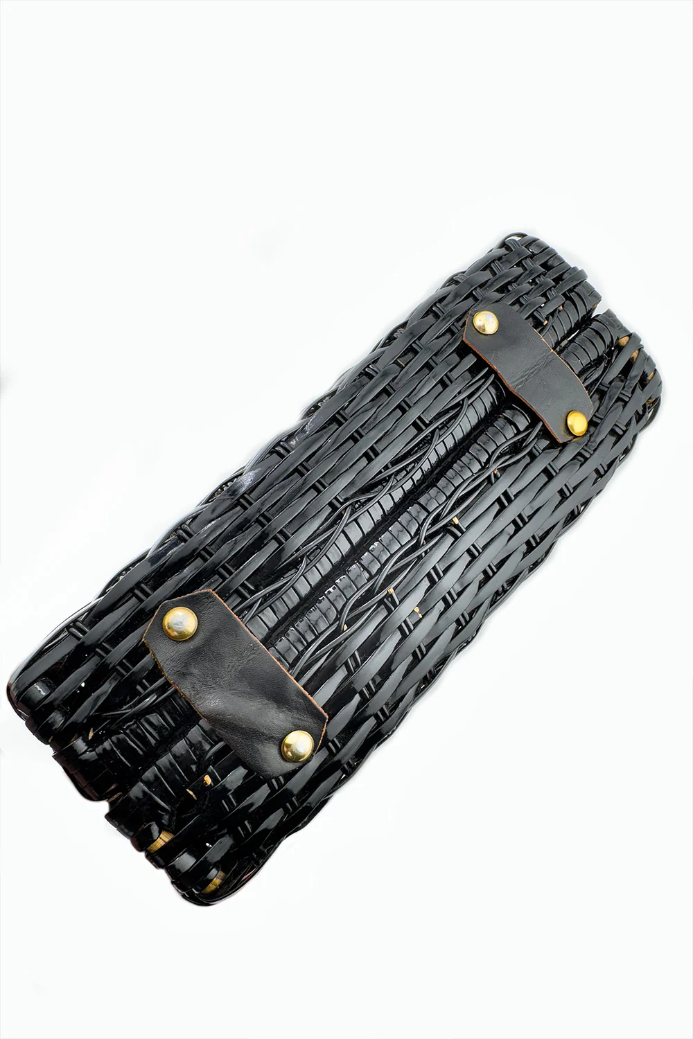 Woven Vinyl Double Handle Bag - Image 4