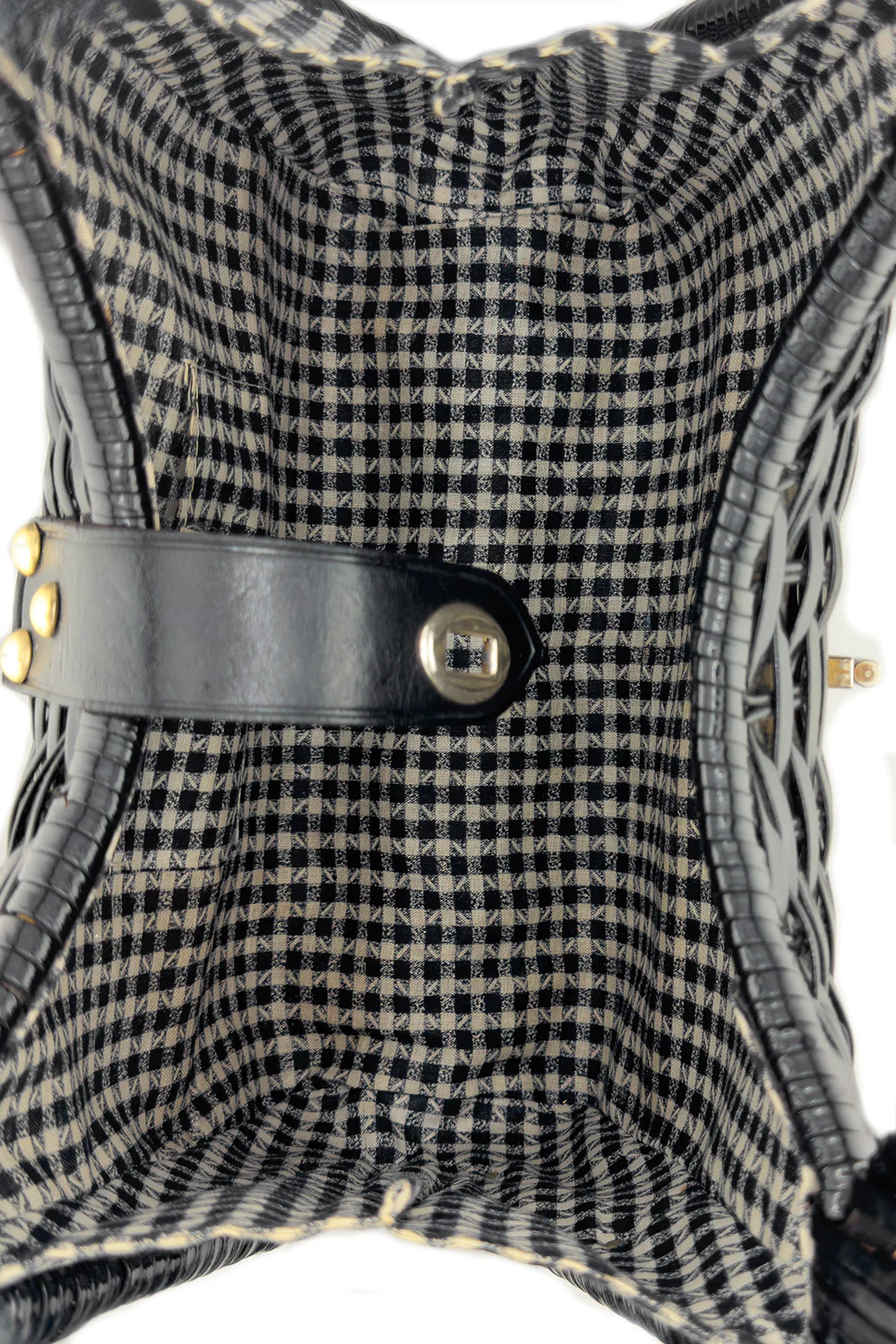 Woven Vinyl Double Handle Bag - Image 5