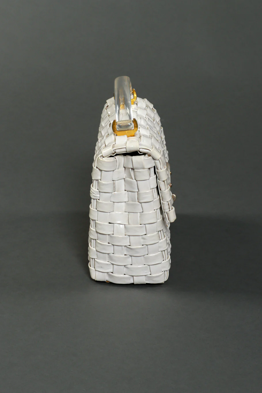 Woven Vinyl Handbag - Image 2