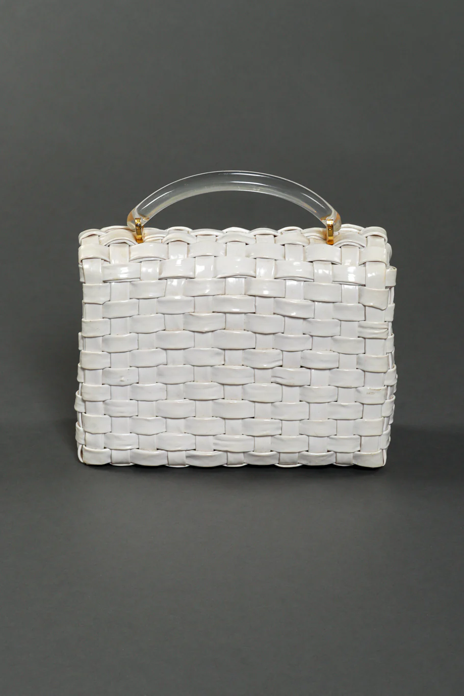 Woven Vinyl Handbag - Image 3