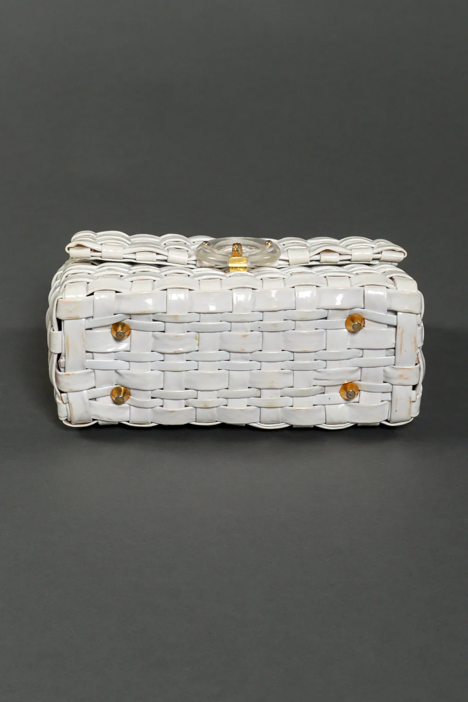 Woven Vinyl Handbag - Image 5