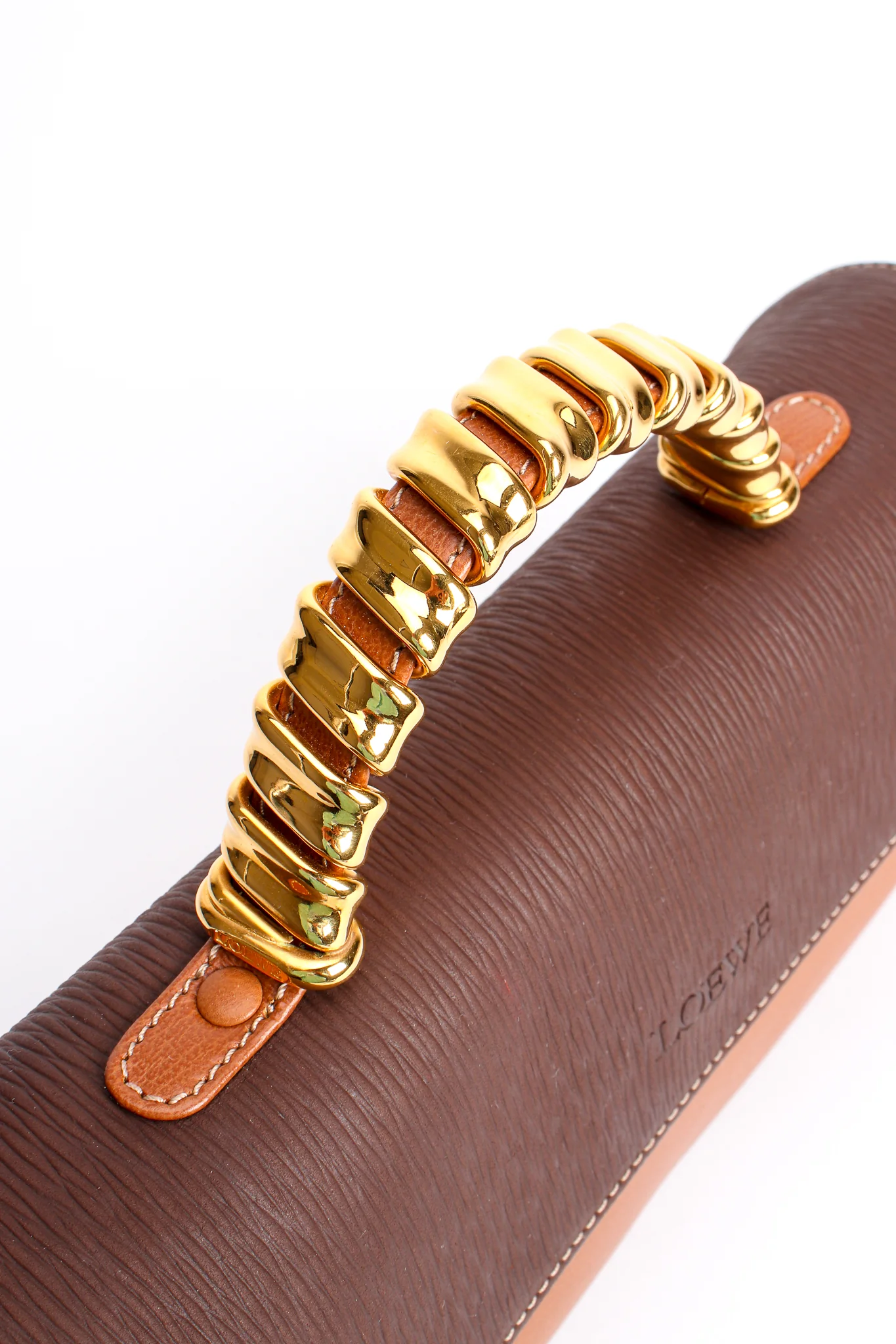 Wrapped Handle Barrel Flap Bag - Image 10