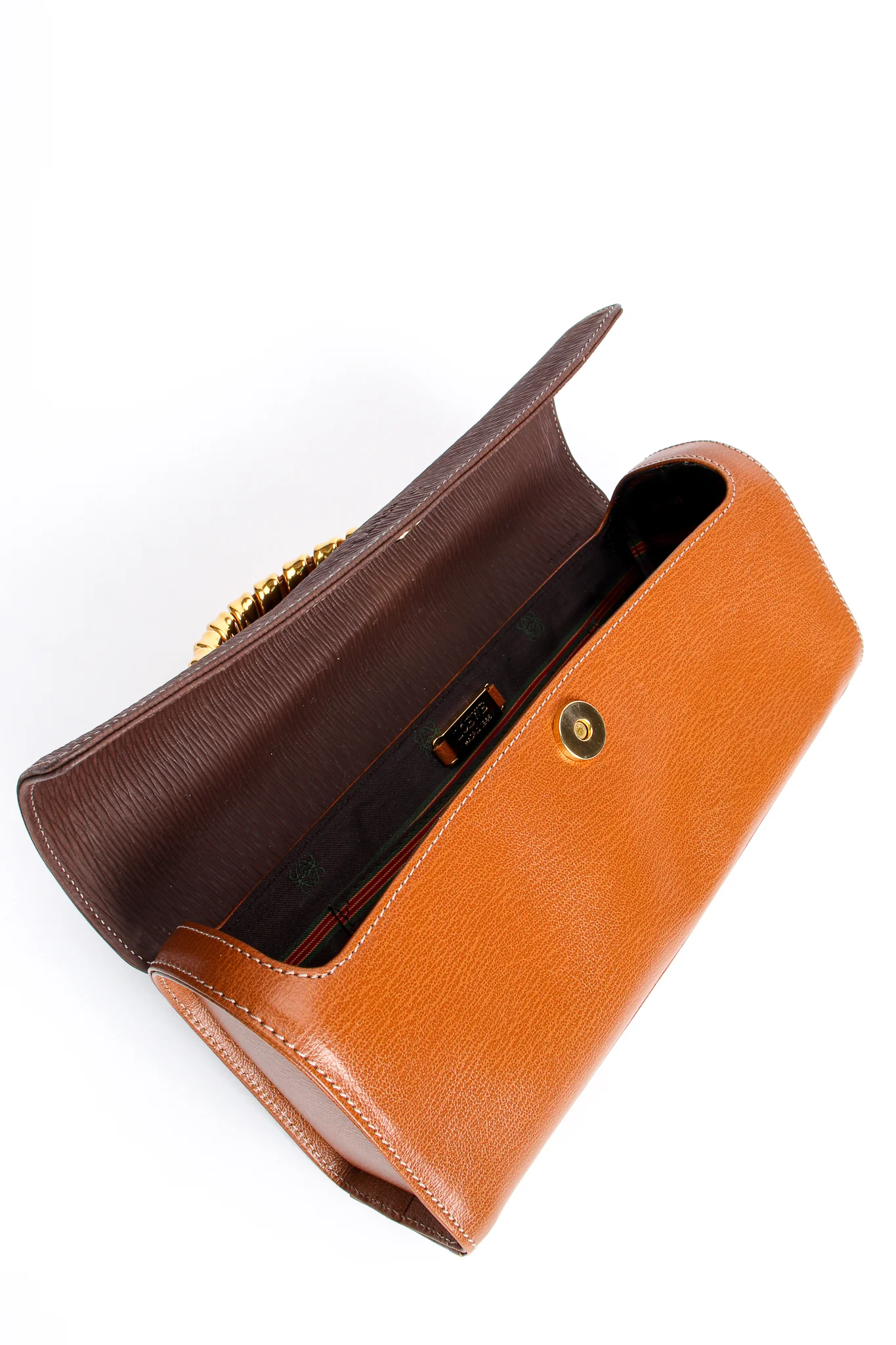 Wrapped Handle Barrel Flap Bag - Image 11
