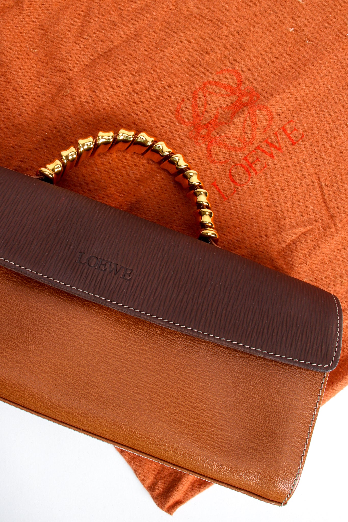 Wrapped Handle Barrel Flap Bag - Image 2