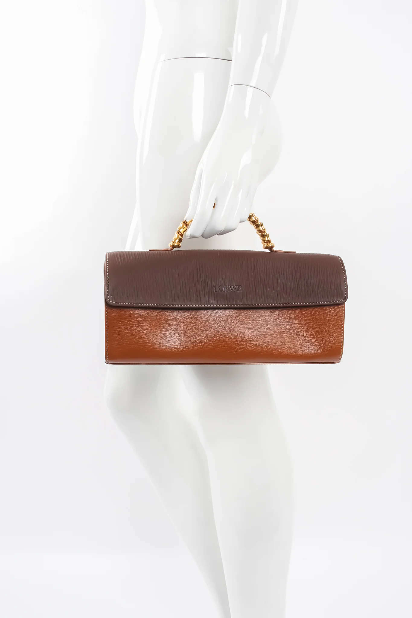 Wrapped Handle Barrel Flap Bag - Image 3