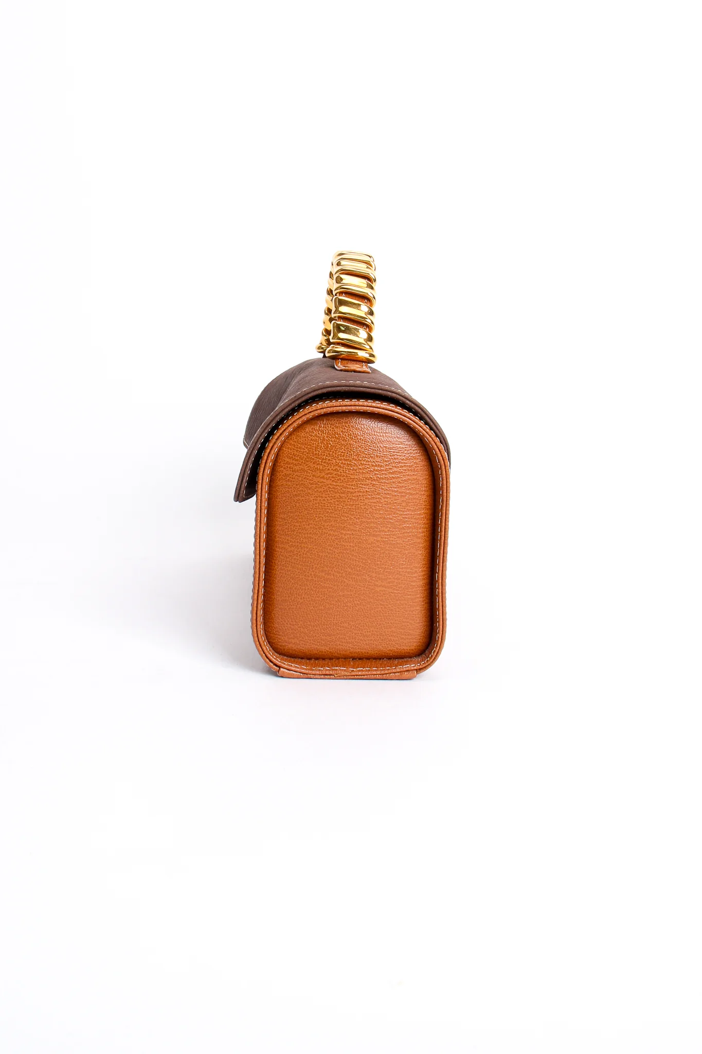 Wrapped Handle Barrel Flap Bag - Image 6
