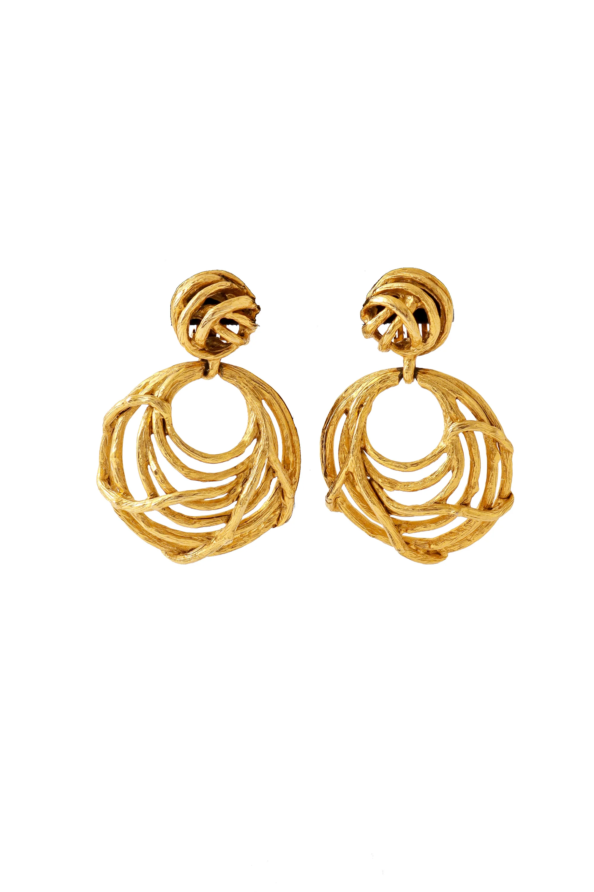 Wrapped Vine Drop Earrings
