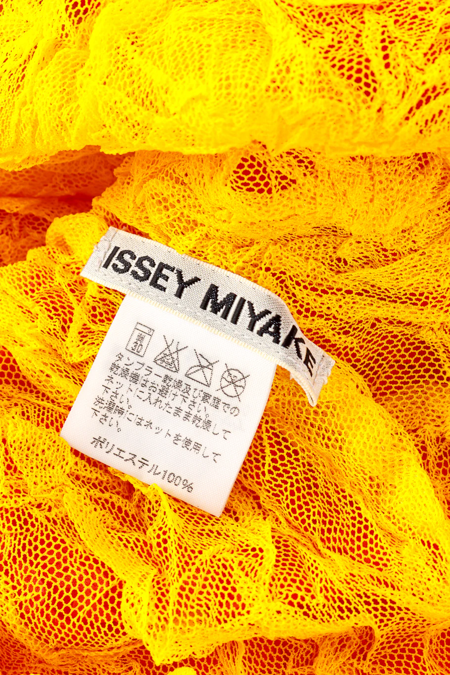 Wrinkle Fishnet Two-tone Turtleneck - Image 8