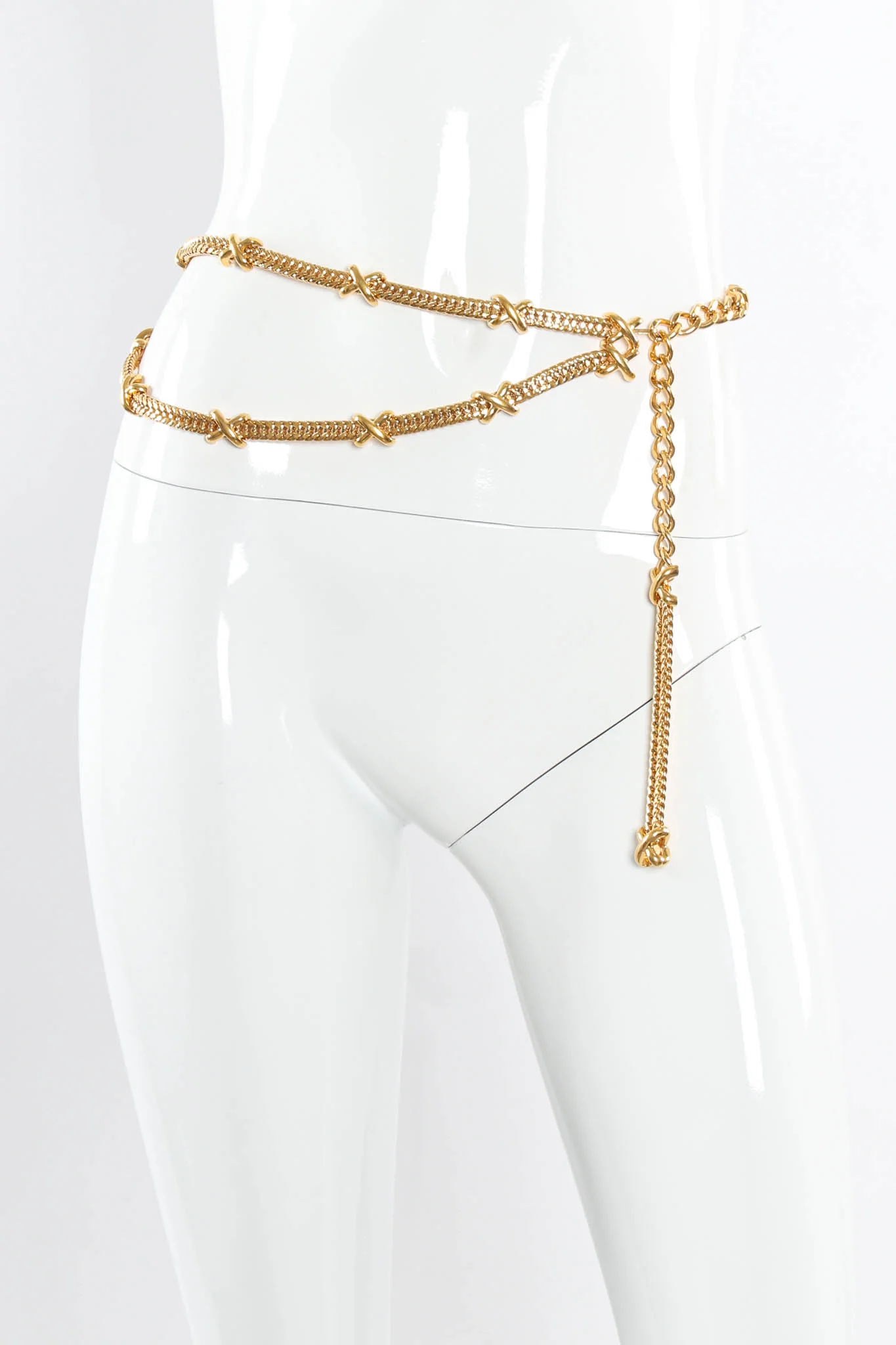 X Charm Drape Chain Belt - Image 2