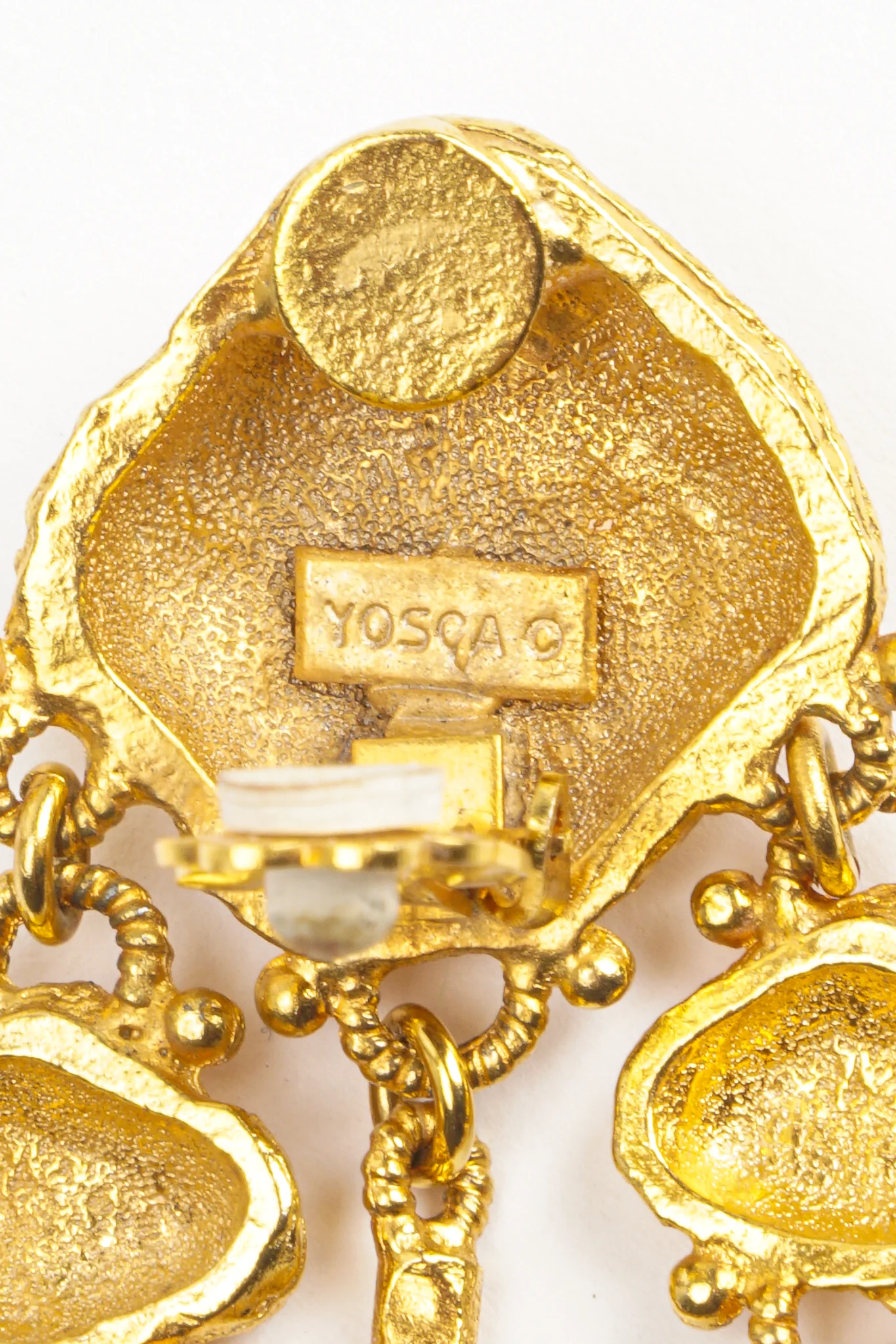 XL Gold Nugget Drop Earrings - Image 10