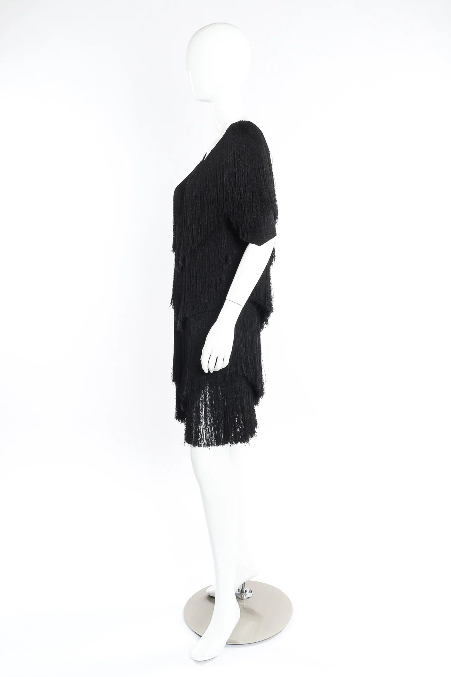 Yarn Fringe Tiered Dress - Image 3