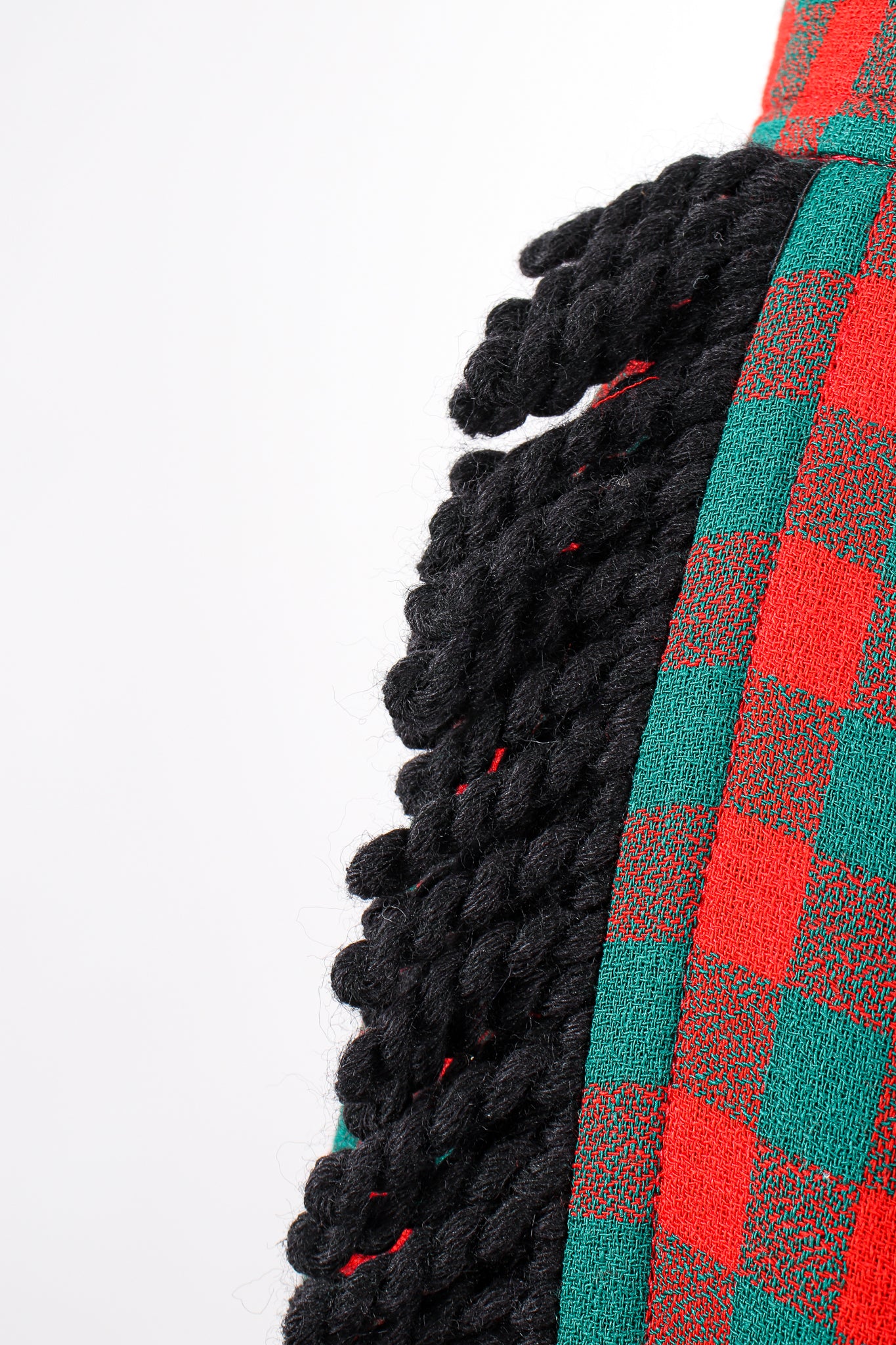Yarn Fringe Punk Plaid Skirt - Image 10