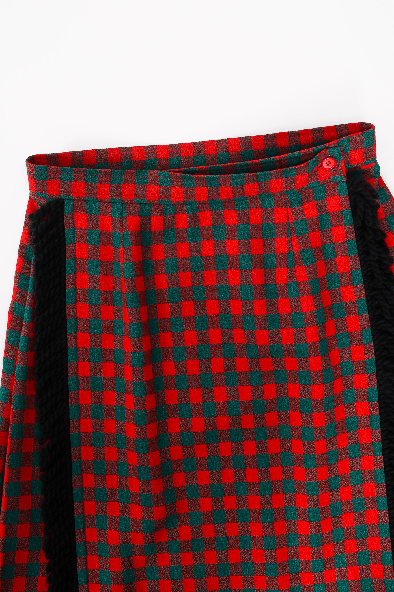 Yarn Fringe Punk Plaid Skirt - Image 12