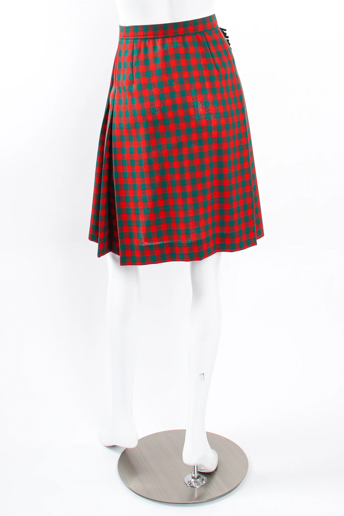 Yarn Fringe Punk Plaid Skirt - Image 5