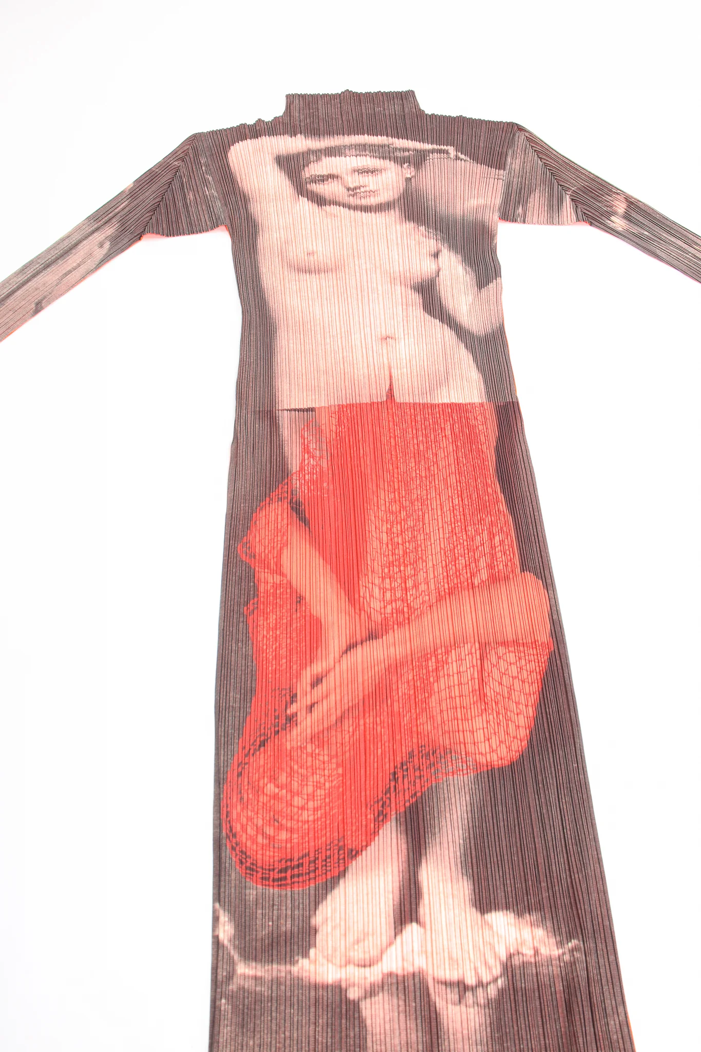 1997 A/W Yasumasa Morimura "La Source" Pleat Dress - Image 12