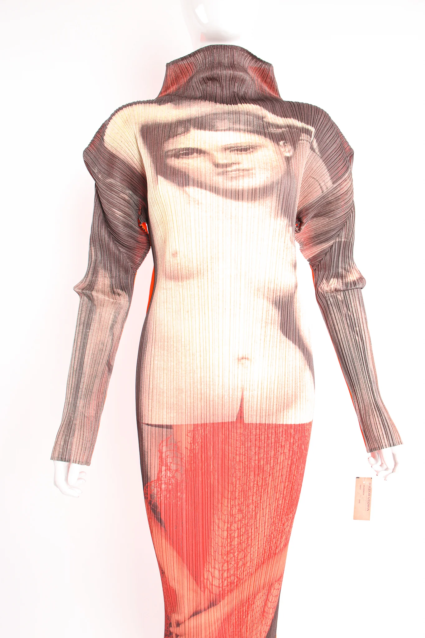 1997 A/W Yasumasa Morimura "La Source" Pleat Dress - Image 7