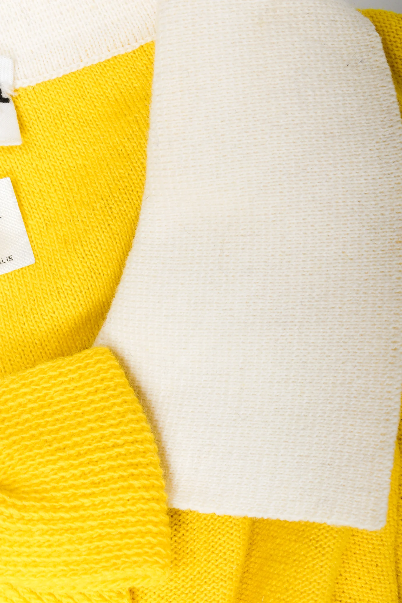 Yellow Knit Collared Sweater - Image 10
