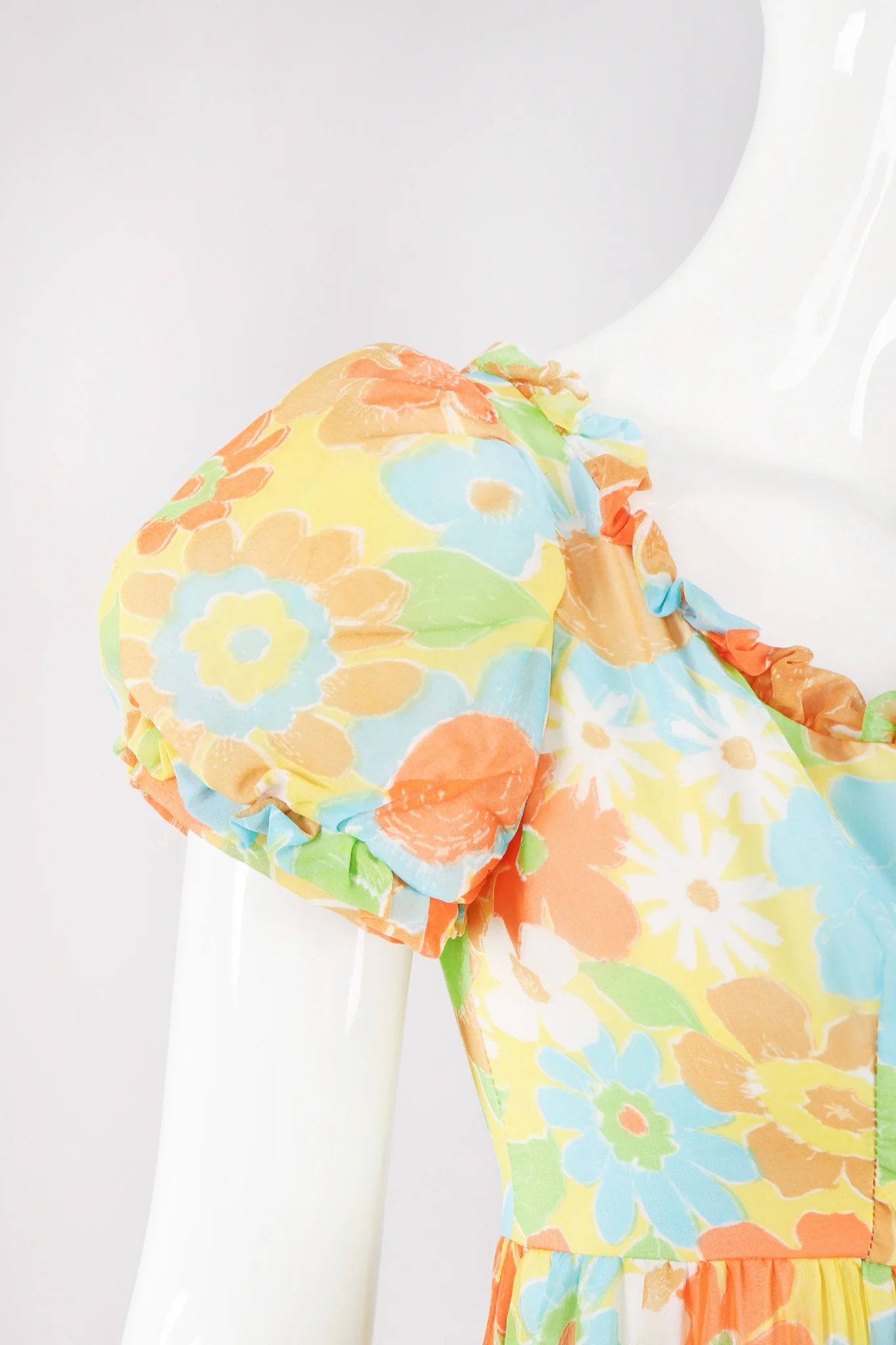 Yellow Floral Chiffon Jumpsuit - Image 8