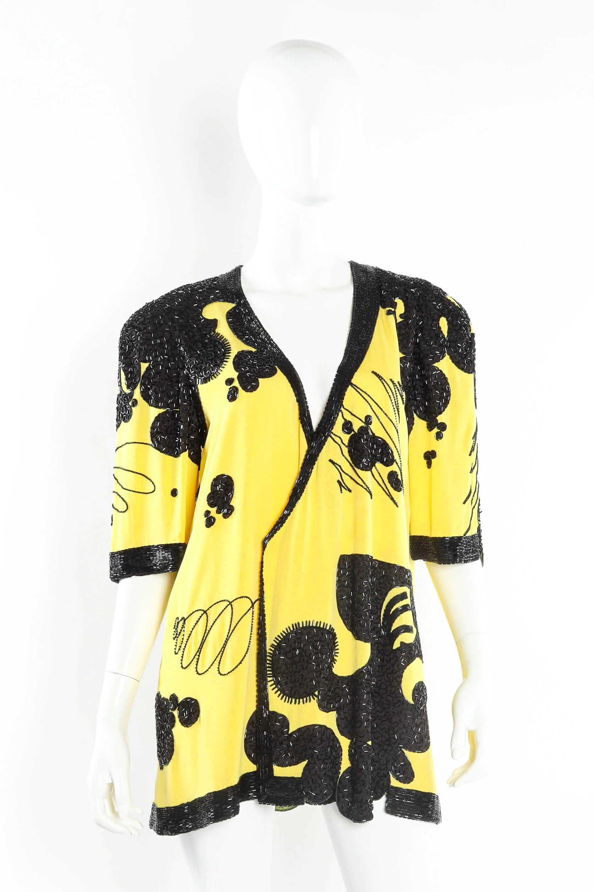 Beaded Abstract Art Top & Skirt Set - Image 9
