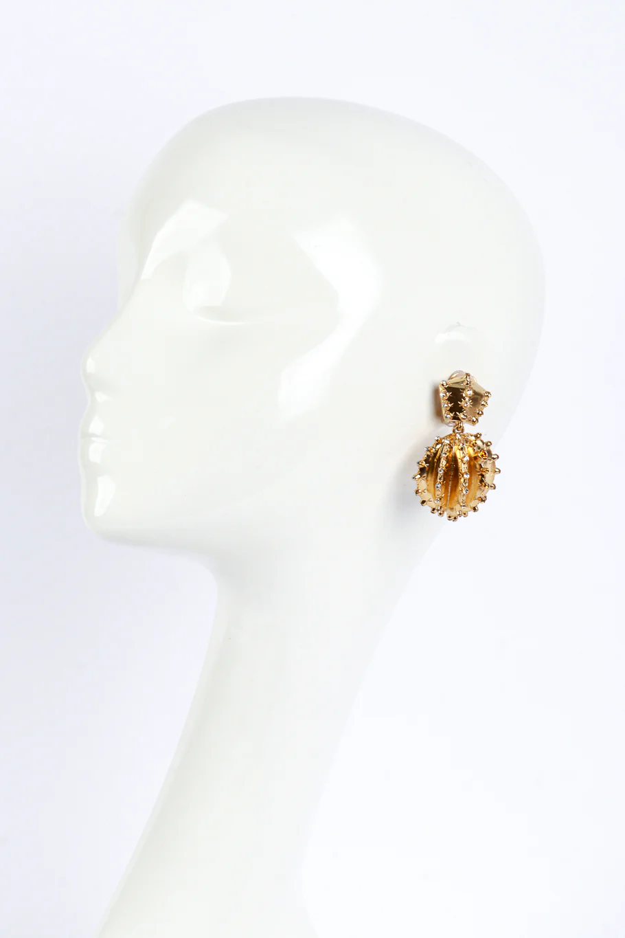 Yellow Topaz Cactus Drop Earrings - Image 2