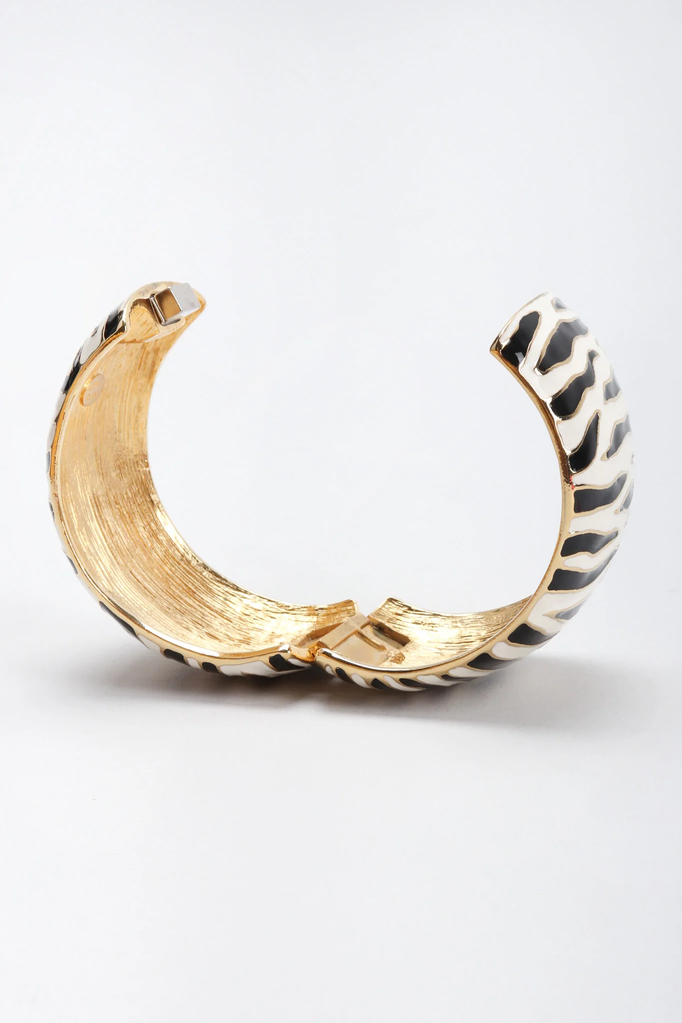 Zebra Enamel Cuff Bracelet - Image 7