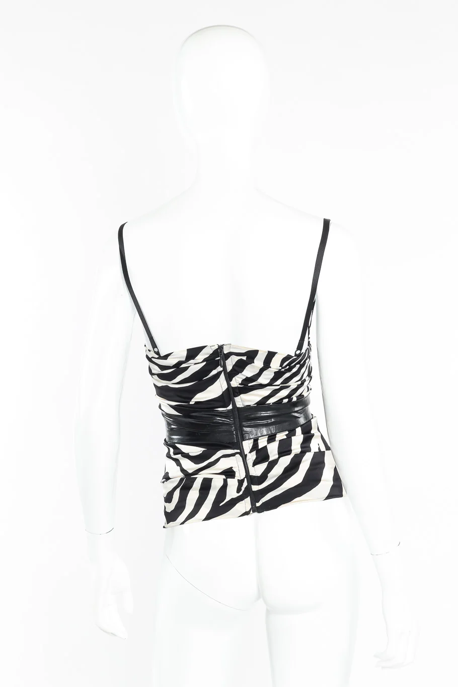 Zebra Print Bustier Tank Top - Image 4