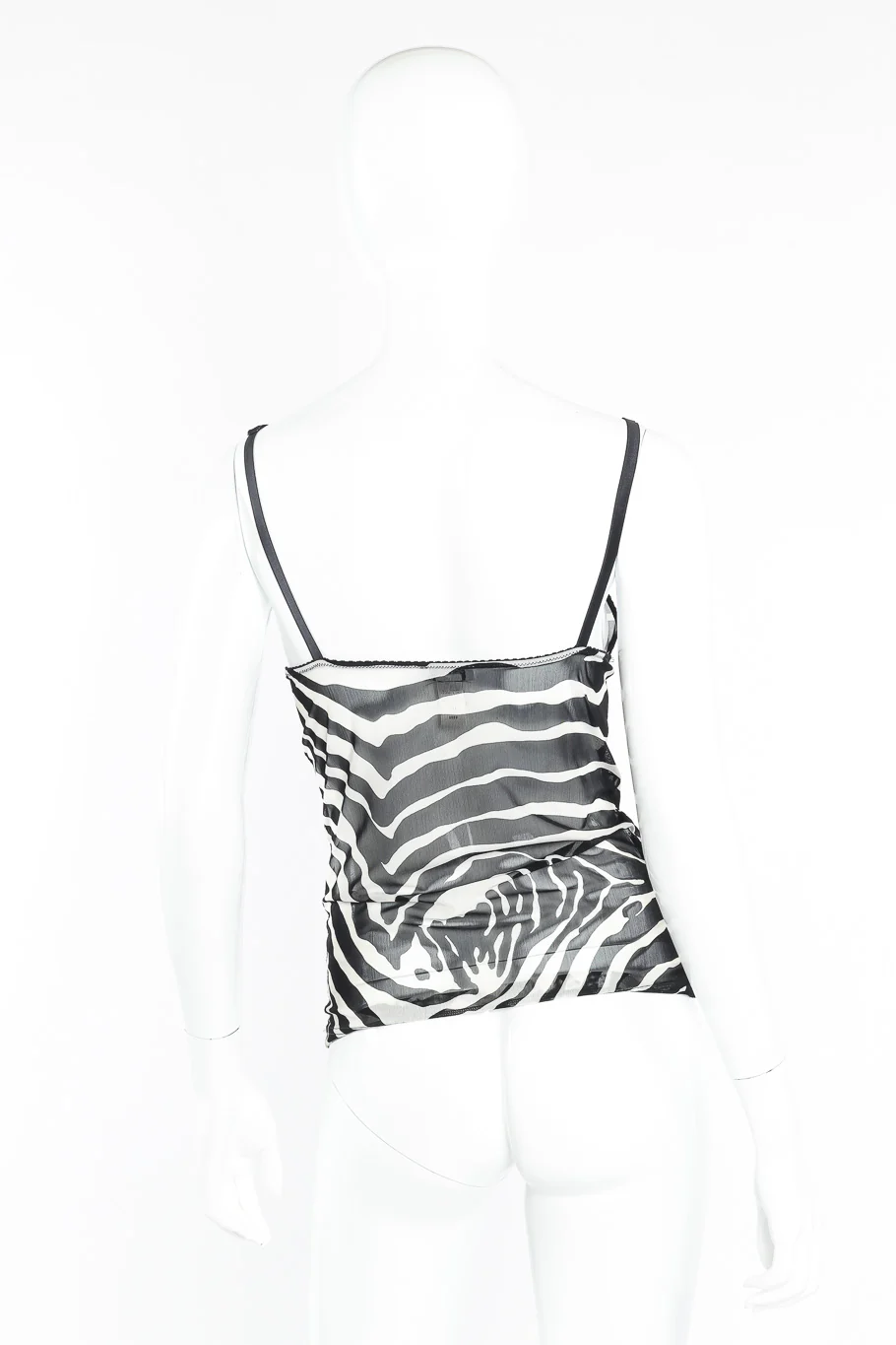 Zebra Print Mesh Camisole - Image 4