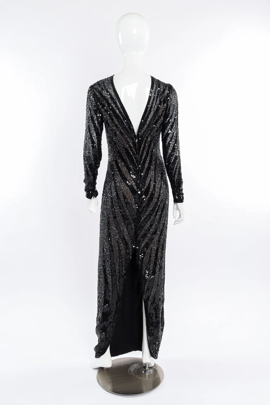 Zebra Sequin Gown - Image 3