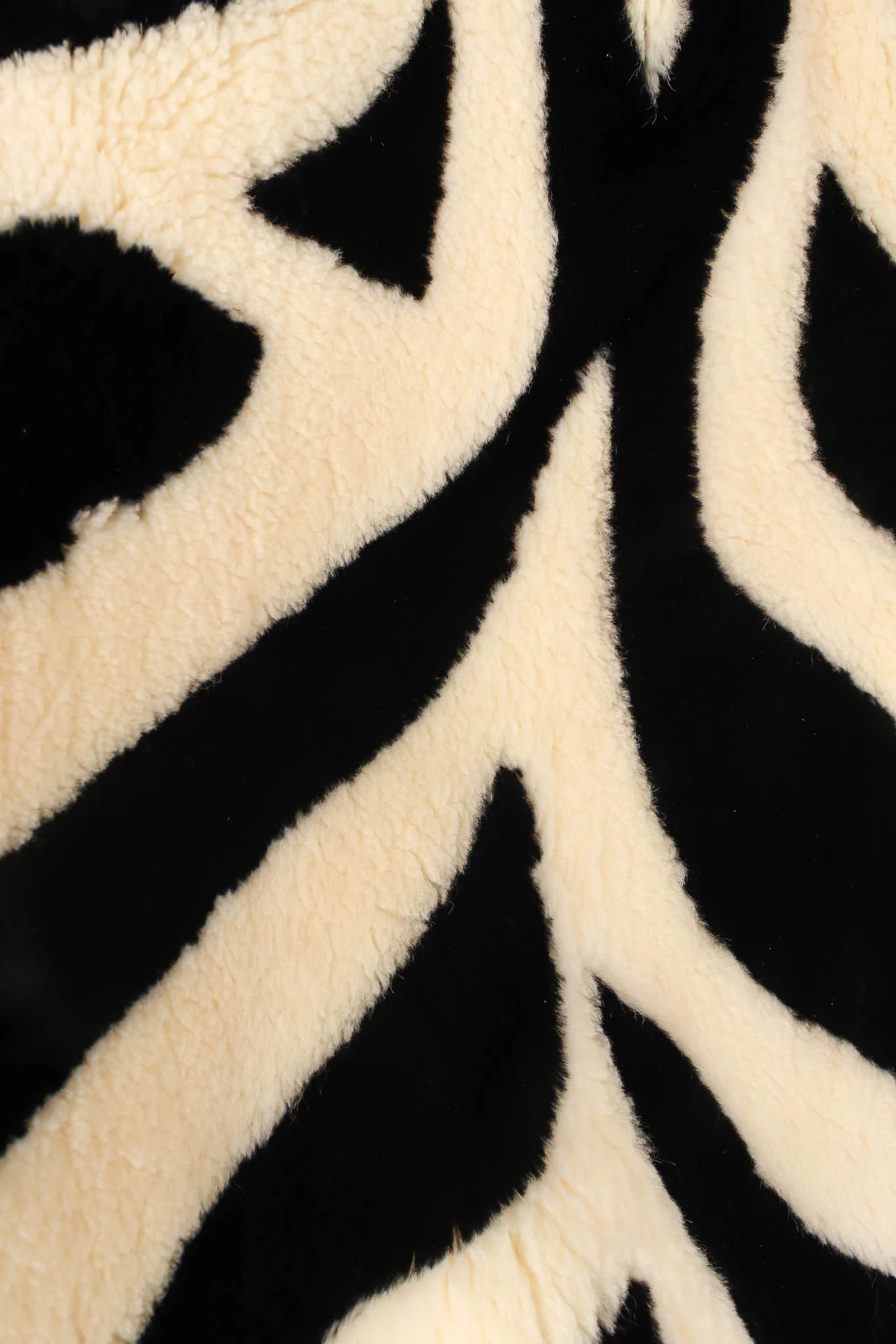 Zebra Stripe Fur Coat - Image 6