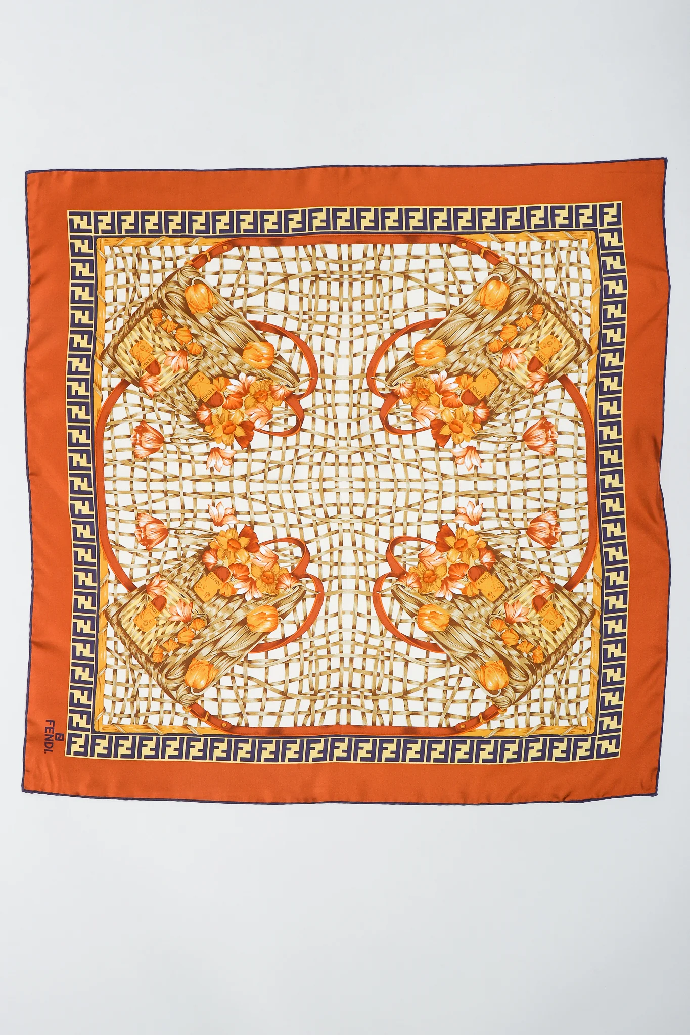 Zucca Basket Backpack Print Scarf - Image 2