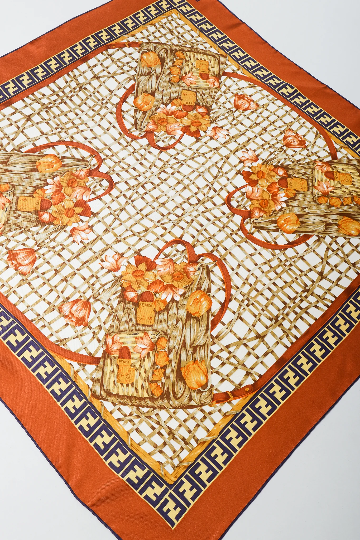 Zucca Basket Backpack Print Scarf - Image 6