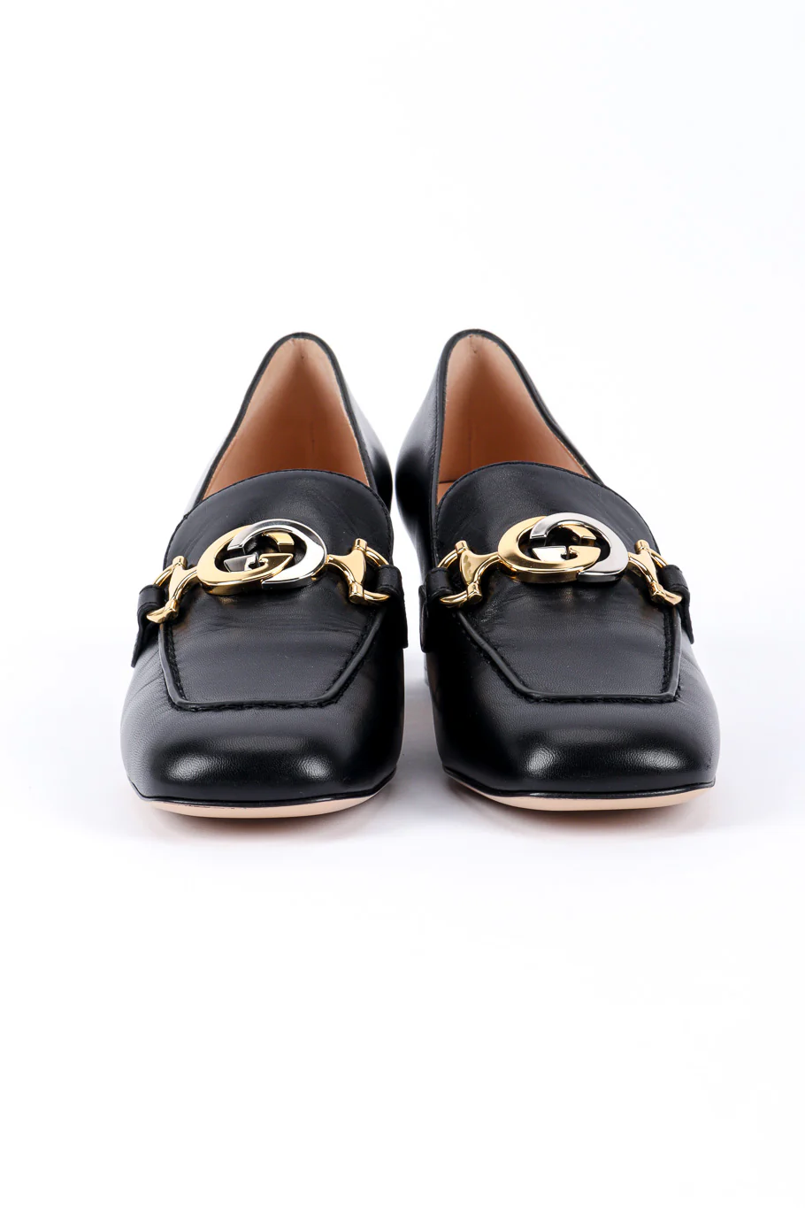 "Zumi" Horsebit Mid Heel Loafers - Image 3