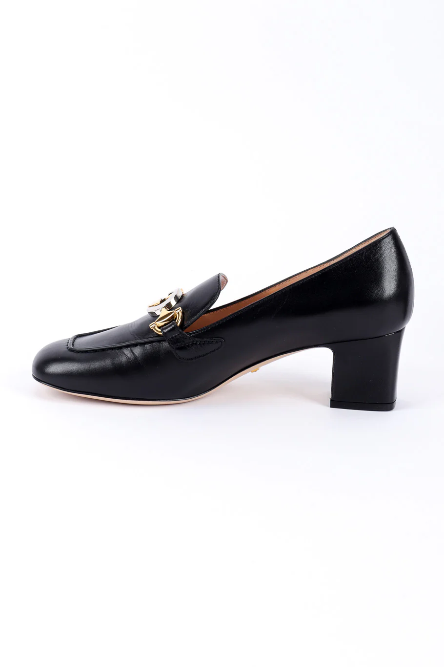 "Zumi" Horsebit Mid Heel Loafers - Image 4