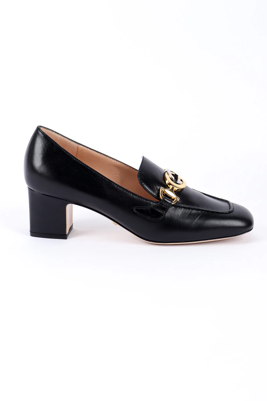 "Zumi" Horsebit Mid Heel Loafers - Image 5