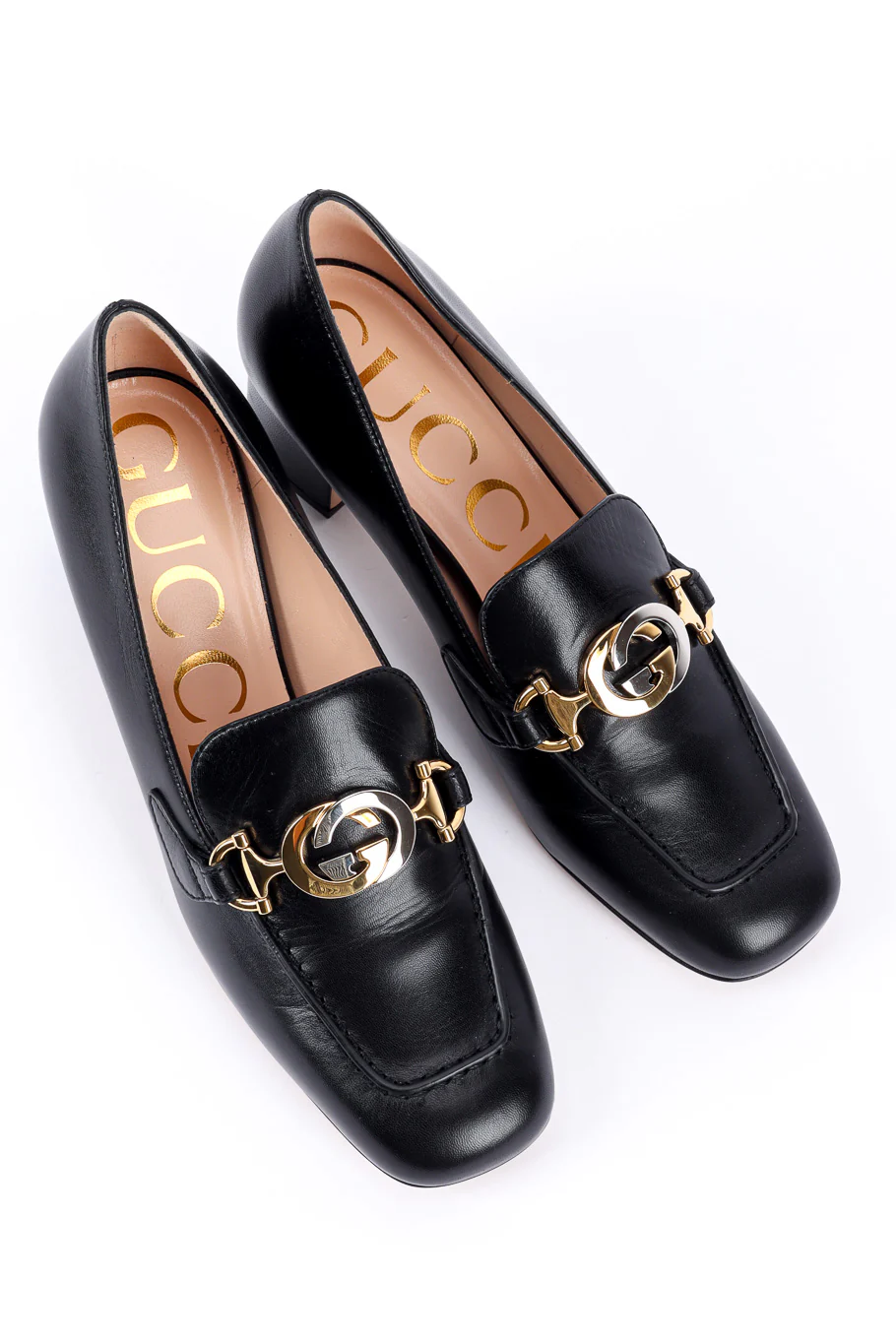 "Zumi" Horsebit Mid Heel Loafers - Image 7
